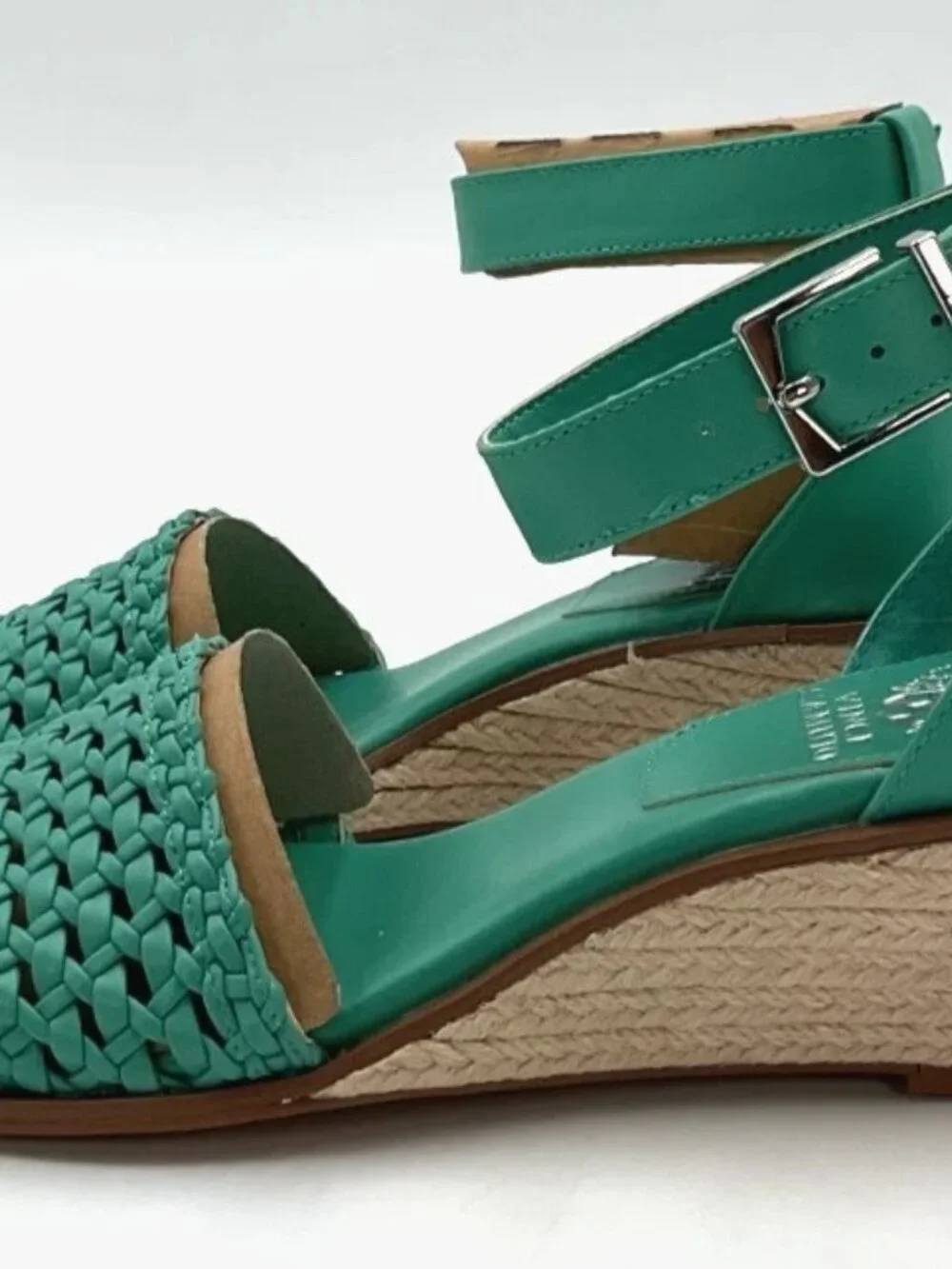 Vince Camuto Bretandi Women's Size 7.5 Ocean Espadrille Wedge Heel Sandals NIB